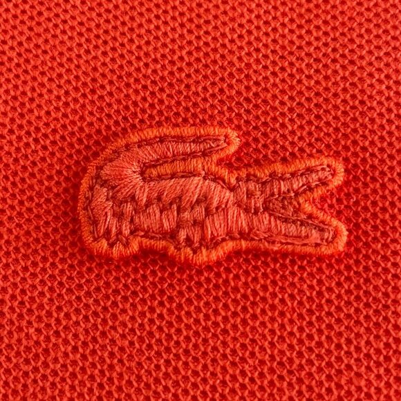 Lacoste Modern Sporty Sleeveless 100% Cotton Polo Dress Orange Sz 40 NWOT - Picture 10 of 12
